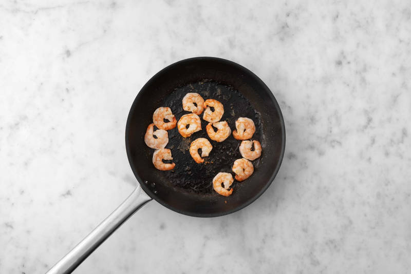 Crevettes au chaud !