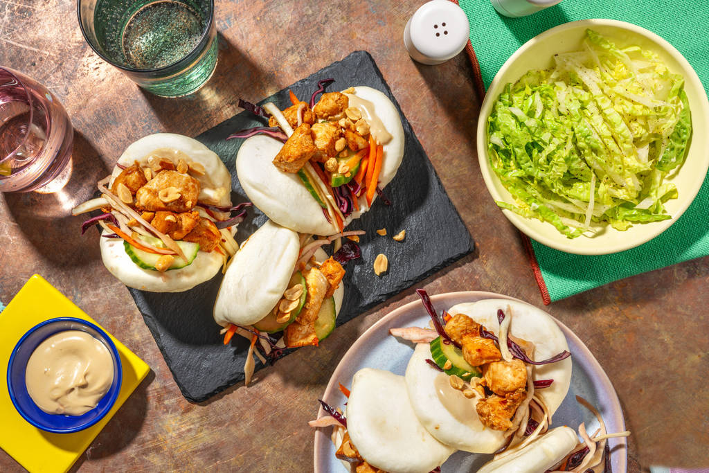 Gua bao : brioches taïwanaises au poulet