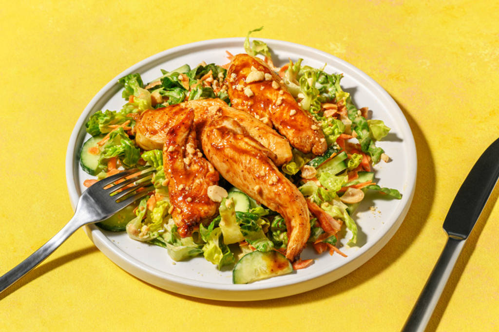 Salade Top Chrono : poulet laqué à l’asiatique