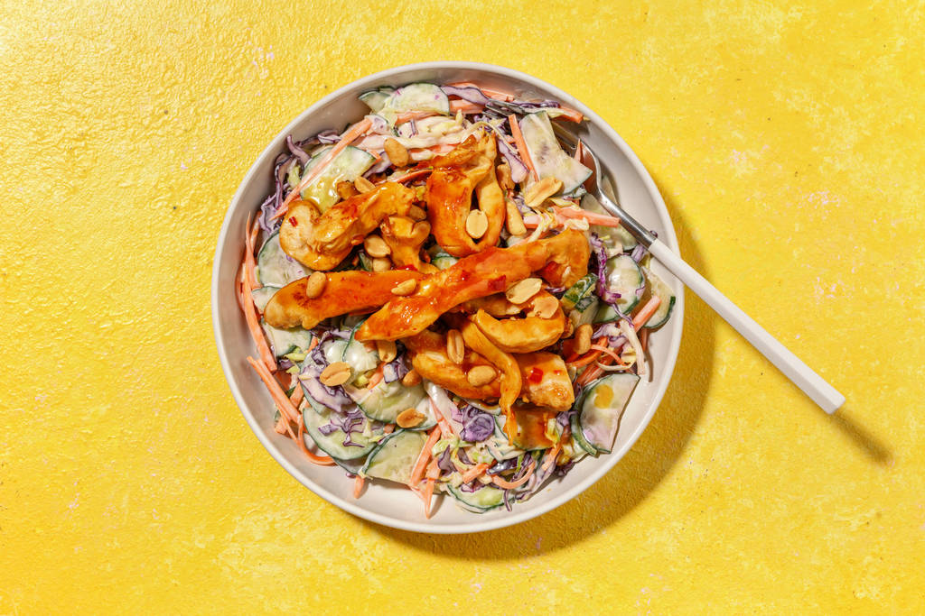 Salade Top Chrono : poulet laqué à l’asiatique